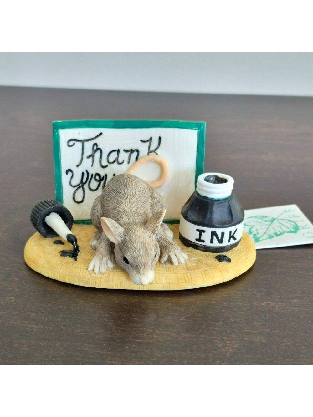 Charming Tails Thank You Mouse 1997-98 Leaf & Acorn Club Member Piece, Retired